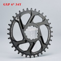 스프라켓 스프로킷 플라아휠 산악 프리휠 Racework 산악 자전거 gxp 체인 링 32t 34t 36t 38t 크라운 3mm6mm 오프셋, 6mm 34t, 1개