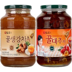 담터 꿀생강차A 1kg + 꿀대추차 1kg, 2개입, 1개입, 2개