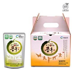 하늘빛 전두유 콩드림 유기농 검은 콩후 국내산 검정콩 두유 야채 스프 주스 채소 음료 135ml 20포, 유기농 콩후 달콤 135ml