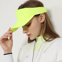 MQUM 남녀공용 물놀이 워터파크 아쿠아 모자 자외선 UV 차단 썬캡 바이저, 형광핑크