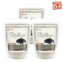 [갑당약초]국내산 검은콩가루 900g(300gX3) (서리태콩물), 단품, 3개, 300g