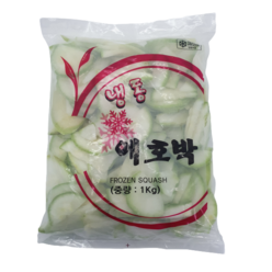 [얌얌마켓] 냉동 애호박 슬라이스 1kg (아이스박스 포함), 1개