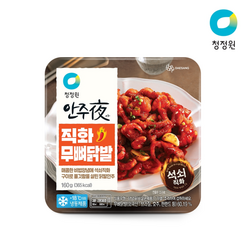 청정원 안주야 직화무뼈닭발 160g, 단품, 1/1