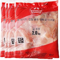 페르디가오 닭다리살 정육2kgx4봉 닭갈비 닭꼬치 순살치킨, 2kg(1개), 4개