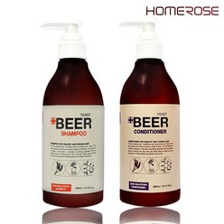 홈로즈 맥주 효모 샴푸 + 컨디셔너 세트, 1세트
