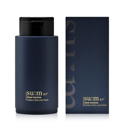 숨37 디어옴므 퍼펙트 남성 올인원바디워시 샴푸 폼클렌징 250ml, 1개