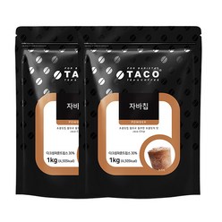 타코 자바칩 모카칩 프라페믹스 리필 1kg 2개세트, 1000g