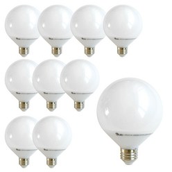 LED 볼램프 볼구 볼전구 12W 10개, 주백색(아이보리빛), 숏(목이짧은것)