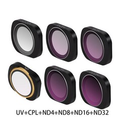 DJI Osmo Pocket 2 카메라 필터 세트 CPL UV ND 8 16 32 중성 밀도 광학 유리 렌즈 액세서리, 05 UV CPL ND 4 8 16 32