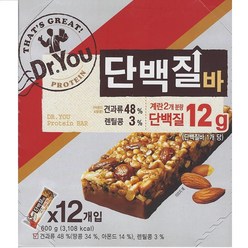 오리온제과 오리온 닥터유 단백질 바 50g x 48개 1BOX