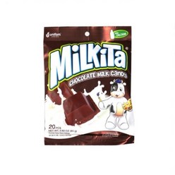 밀키타 초콜릿 밀크캔디, 80g, 3개