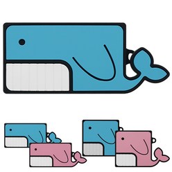 ASC 고래의 꿈 갤럭시 버즈플러스 / 프로 / 라이브 / 버즈2 키링 실리콘 케이스, 고래의꿈_블루 (버즈/플러스), 디자인