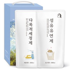 오늘의쉼표 세제 선물세트 답례품 생필품 19호 (섬유유연제 + 다목적세정제), 1개