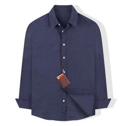 [95-130] 남자 린넨셔츠 구김없는 긴팔 마 셔츠 남방 여름 와이셔츠 남성 빅사이즈
