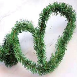 솔잎 크리스마스 트리 철사 모루 나무 장식 소품 미니 리스 만들기, 크리스마스 솔잎 모루 - 5m, 1개