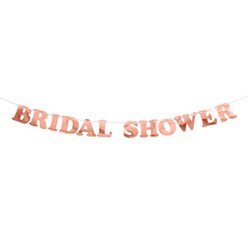 BRIDAL SHOWER 브라이덜샤워 가랜드 단품 홈 파티 장식 이니셜 레터링, BRIDAL SHOWER 가랜드- 로즈(단품)