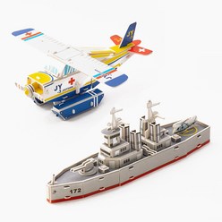 민화 3D 입체 퍼즐 탈것 비행기 배 모형 만들기 놀이 방과후수업, 01_배