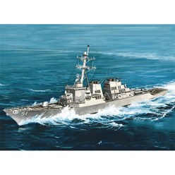 아카데미과학 1/350 미해군 이지스 구축함 DDG-51 알레이버크 함선 군함 모형 프라모델, 1개