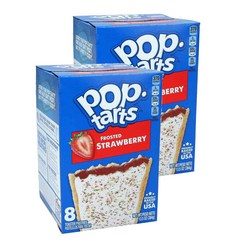 켈로그 프로스트 딸기 팝 타르트 384g 8개입 2팩 Kelloggs Frosted Strawberry Pop Tarts, 2개