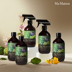 락스없는 세정제 마 메종 라임바질앤만다린 500ml*2+리필500ml*3, 단품