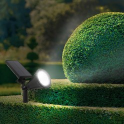 태양광 18구 LED 후드등 태양열 투광등 수목투사등 나무 화단 정원등 조명 H72H - Pro, 흰빛