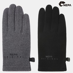 네파 NEPA 송파점 남녀공용 가을 겨울 발열 기능성 플리스 원단을 활용한 캐주얼한 디자인의 일상용 보온장갑 SOLEIL 솔레이 플리스 글러브 등산장갑 SP, MELANGE/GREY(932)