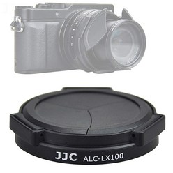 Fotasy JJC 블랙 ACLX100 자동 자체 유지 보호 렌즈 캡 파나소닉 루믹스 LX100 / II/ 라이카 D-LUX Typ 109 7 LX100II Mark II M2, Black_Cap UV Filter, 1개