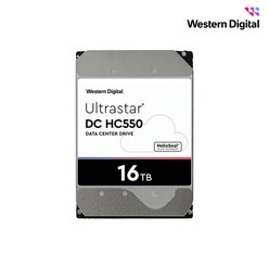 WD ULTRASTAR 16TB DC HC550 HDD 5년 보증 (SAS/7200RPM/512MB)