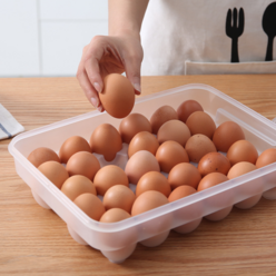 우아한클릭 달걀 30구 대용량 냉장고 계란 보관함 1P