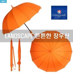 주황색우산 오렌지색 우산 인싸 학생 예쁜 패션 장우산