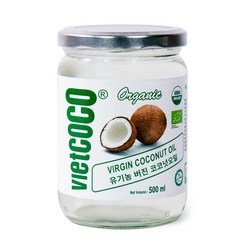 유기농 코코넛오일 버진 100% 비엣코코 식용 1병 500ml