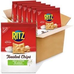 리츠 크리스피 & 씬 크리미 치즈 앤 어니언 칩 6개x201g Ritz Crisp & Thins Cream Cheese & Onion Potato 6ct