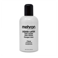 Mehron 메론 액상 라텍스 133ml 클리어 Mehron Makeup Liquid Latex (4.5 oz) (Clear), 1개