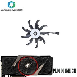 기가바이트 AORUS 지포스 RTX 2060 2070 슈퍼 2080 2080Ti XTREME 냉각 팬용 그래픽 카드 팬 PLD10015B12H 95mm, 2.Middle fan