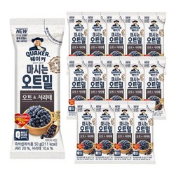 퀘이커 마시는오트밀 서리태 50g X 15봉/귀리오트밀 오트/퀘이커 오트밀 다이어트/아침대용 OATMEAL/쉐이크, 15봉