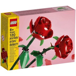 레고 장미 블록 아이코닉 로즈 꽃 장난감 40460, 기본