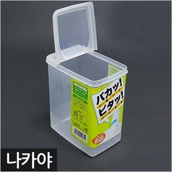 일본 나카야 반오픈 사각용기 1.7L 식재료통 다용도용기, 단품, 단품, 3개