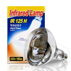 일광전구 적외선 램프 열전구 경질유리, 185W_전구색(노란빛), 1개
