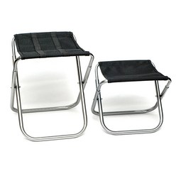 트윈무역 두랄루민 등산의자 접이식 미니의자 초경량 휴대용/낚시 캠핑의자, 대형, 1개