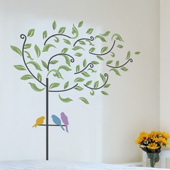 오피스왕국 꽃 포인트스티커, PS-58077바람나무