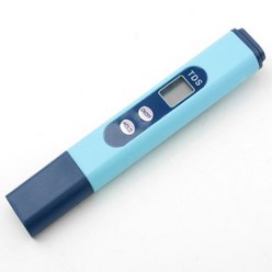 블루 휴대용 TDS 수질검사 PH 테스터기 온도측정, 1개