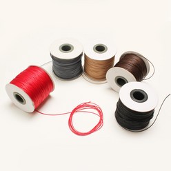 매듭실 매듭줄 매듭끈 전통매듭 100야드 100m, 면끈코팅1mm-블랙(5m)