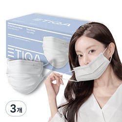 에티카 브리즈 덴탈 마스크 성인용, 30개입, 3개, 듀 화이트