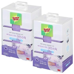 스카치브라이트 베이킹소다 톡톡 크린스틱 디스펜서 + 수세미 시트타입 본품 30p, 2개