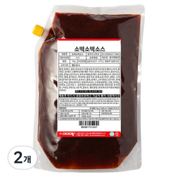 아이엠소스 소떡소떡 소스, 1kg, 2개