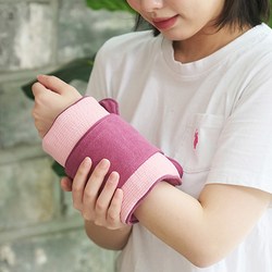 찜질백서 현미 손목 발목 찜질팩 곡물 냉 온 국내산 핑크, 1개