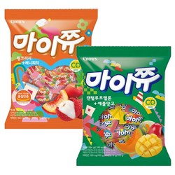 마이쮸필로우(대용량)애플망고+캔털루프284g,써니피치+핑크리치284g 2개1세트