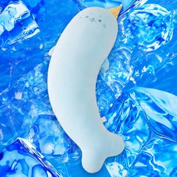 루시아이 쿨쿨 물범 냉감 바디필로우 3sizes, 블루