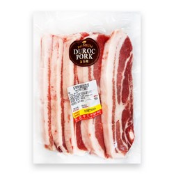 더푸드마켓 듀록 흑돼지 구이용 삼겹살 1kg, 1개, 구이용 1kg(두께2cm)