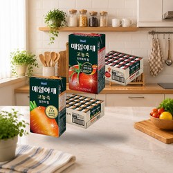 매일야채 고농축 토마토의힘, 125ml, 24개 + 고농축 당근의힘, 125ml, 24개